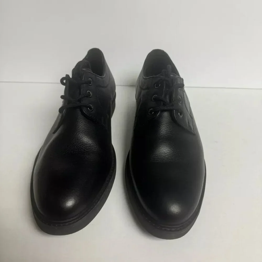 Hush Puppies Mens Detroit Plan Toe Oxford Black Size 10 M